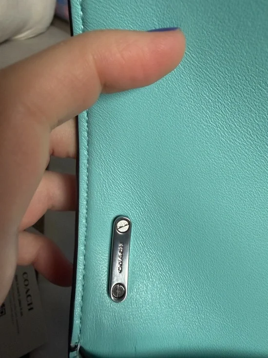 Coach Bandit Crossbody in Faded Blue/Silver - Picture 9 of 12